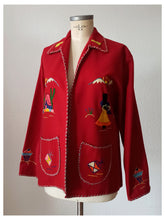 Laden Sie das Bild in den Galerie-Viewer, 1940s 1950s - Outstanding Mexican Souvenir Jacket - Large Size