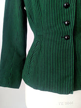 Charger l'image dans la galerie, 1940s - BRUERRE, France - Gorgeous New Look Striped Jacket - W30 (76cm)