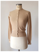 Load image into Gallery viewer, 1950s - PRINGLE, Scotland - Adorable Sand Cashmere Cardigan
