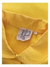 Charger l'image dans la galerie, 1950s - MCD, France - Stunning Yellow Cotton Blouse - Sz 44