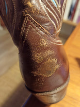 Laden Sie das Bild in den Galerie-Viewer, 1950s - ACME, USA - Gorgeous Brown Turquoise Cowgirl Boots - EU 36/US 6