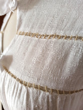 Load image into Gallery viewer, 1940s - Gorgeous White Textured Rayon Dress - W30.5 (78cm)