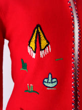 Charger l'image dans la galerie, 1940s 1950s - PRESIDENTE, Mexico - Red Souvenir Jacket - Sz. S/M