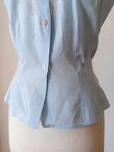 Load image into Gallery viewer, 1950s - UNWORN - Adorable Cotton Blouse - W33 (84cm)