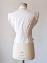 Load image into Gallery viewer, 1950s - UNWORN - Exquisite White Cotton Blouse - W29 (74cm)
