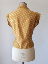 Load image into Gallery viewer, 1950s - Gorgeous Golden Brown Rayon Blouse - W33 (84cm)