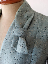 Load image into Gallery viewer, 1950s - AF, Création de Paris - Exquisite Blue Flecked Coat