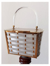 Cargar imagen en el visor de la galería, 1950s - MAJESTIC - Lucite Metal Basket Purse