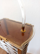 Cargar imagen en el visor de la galería, 1950s - MAJESTIC - Lucite Metal Basket Purse