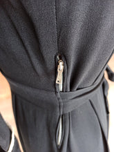 Load image into Gallery viewer, 1930s 1940s - Superb Black Silk Crepe Dress - W28.5 (72cm)
