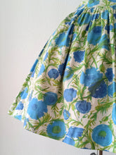 Charger l'image dans la galerie, 1950s - PARIS - Stunning Yellow Floral Cotton Dress - W26 (66cm)