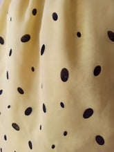 Load image into Gallery viewer, 1950s 1960s - Stunning Yellow Black Organza Dress - W26 (66cm)