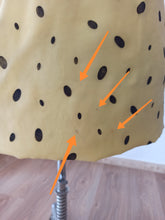 Load image into Gallery viewer, 1950s 1960s - Stunning Yellow Black Organza Dress - W26 (66cm)