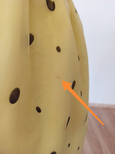 Load image into Gallery viewer, 1950s 1960s - Stunning Yellow Black Organza Dress - W26 (66cm)