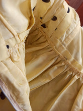 Load image into Gallery viewer, 1950s 1960s - Stunning Yellow Black Organza Dress - W26 (66cm)