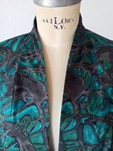 Load image into Gallery viewer, 1950s - Stunning Abstract Cotton Silk Coat Duster