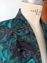 Load image into Gallery viewer, 1950s - Stunning Abstract Cotton Silk Coat Duster