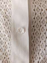 Charger l'image dans la galerie, 1940s - Exquisite White Rayon Blouse - Sz 42