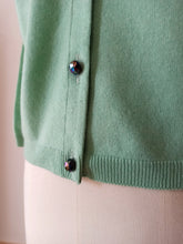 Load image into Gallery viewer, 1950s - BALLANTYNE, Scotland - Gorgeous Mint Green Cashmere Cardigan