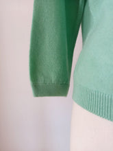 Load image into Gallery viewer, 1950s - BALLANTYNE, Scotland - Gorgeous Mint Green Cashmere Cardigan