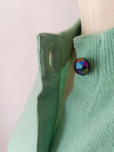 Load image into Gallery viewer, 1950s - BALLANTYNE, Scotland - Gorgeous Mint Green Cashmere Cardigan