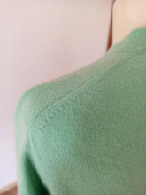 Load image into Gallery viewer, 1950s - BALLANTYNE, Scotland - Gorgeous Mint Green Cashmere Cardigan