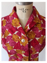 Load image into Gallery viewer, 1950s - Stunning Abstract Cotton Blouse - Sz 48