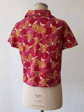 Load image into Gallery viewer, 1950s - Stunning Abstract Cotton Blouse - Sz 48