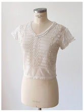 Charger l'image dans la galerie, 1920s 1930s - Adorable Handmade Cotton Blouse