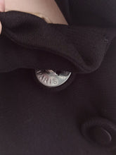 Cargar imagen en el visor de la galería, 1940s - PARIS - Exquisite New Look Black Silk Jacket - W28.5 (72cm)