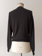 Cargar imagen en el visor de la galería, 1950s 1960s - PRINGLE, Scotland - Black Cashmere Cardigan