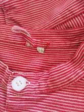Cargar imagen en el visor de la galería, 1940s - Gorgeous Red Stripes Workwear Blouse - Sz 54