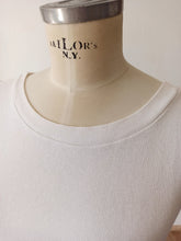 Cargar imagen en el visor de la galería, 1950s - DEADSTOCK - Gorgeous White Cotton Top - Sz S/M