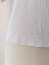 Carica l'immagine nel visualizzatore di Gallery, 1950s - DEADSTOCK - Gorgeous White Cotton Top - Sz 46