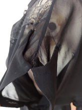 Cargar imagen en el visor de la galería, 1940s 1950s - Exquisite Black Silk Gauze Blouse - W34.5 (88cm)