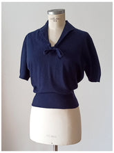 Charger l'image dans la galerie, 1940s 1950s - PRINGLE, Scotland - Sailor Cashmere Jumper - Sz 40