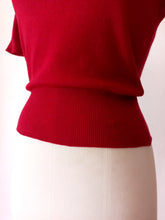 Load image into Gallery viewer, 1940s 1950s - PRINGLE, Scotland - Lipstick Red Cashmere Jumper - Sz Medium