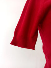 Load image into Gallery viewer, 1940s 1950s - PRINGLE, Scotland - Lipstick Red Cashmere Jumper - Sz Medium