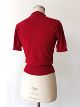 Load image into Gallery viewer, 1940s 1950s - PRINGLE, Scotland - Lipstick Red Cashmere Jumper - Sz Medium