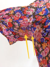 Charger l'image dans la galerie, 1930s - FRANCE - Adorable Floral Crepe Dress - W27 (68cm)