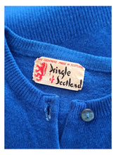 Charger l'image dans la galerie, 1950s - PRINGLE, Scotland - Royal Blue Cashmere Cardigan - Sz 38