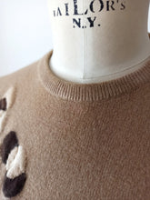 Charger l'image dans la galerie, 1950s 1960s - PRINGLE, Scotland - Intarsia Cashmere Sweater - Sz 36/38
