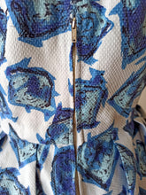 Carica l'immagine nel visualizzatore di Gallery, 1950s - Fabulous Abstract Textured Cotton Dress - W31.5 (80cm)