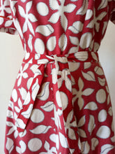 Charger l'image dans la galerie, 1940s - Adorable Puffed Sleeves Cotton Dress - W31.5 (80cm)