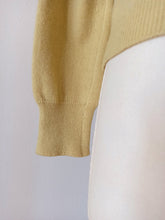 Charger l'image dans la galerie, 1950s - PRINGLE, Scotland - Mustard Cashmere Cardigan - Sz 36
