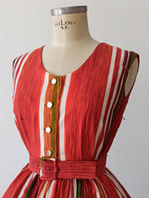 Load image into Gallery viewer, 1950s 1960s - MERCIER, Paris - Gorgeous Cotton Dress - W22/26 (58/66cm)