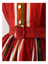 Load image into Gallery viewer, 1950s 1960s - MERCIER, Paris - Gorgeous Cotton Dress - W22/26 (58/66cm)