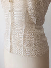 Load image into Gallery viewer, 1940s 1950s - Exquisite Cotton Lace Blouse - W33 (84cm)