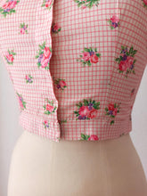 Charger l'image dans la galerie, 1950s - Adorable Roseprint Bolero Dress - W26 (66cm)