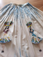 Charger l'image dans la galerie, 1950s - Collectable Naughty Novelty Skirts Rayon Skirt - W25/26 (64/66cm)